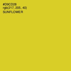 #D9CD28 - Sunflower Color Image