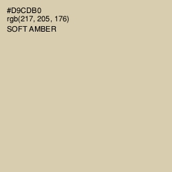 #D9CDB0 - Soft Amber Color Image