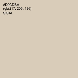 #D9CDBA - Sisal Color Image
