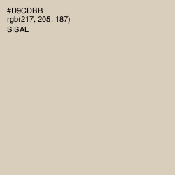 #D9CDBB - Sisal Color Image