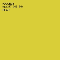 #D9CE38 - Pear Color Image