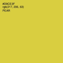 #D9CE3F - Pear Color Image