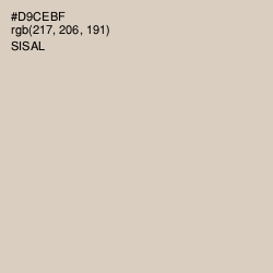 #D9CEBF - Sisal Color Image