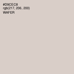 #D9CEC8 - Wafer Color Image