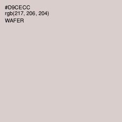 #D9CECC - Wafer Color Image