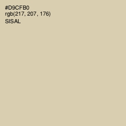 #D9CFB0 - Sisal Color Image