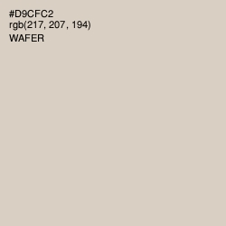 #D9CFC2 - Wafer Color Image