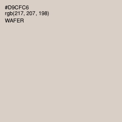 #D9CFC6 - Wafer Color Image