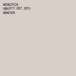 #D9CFC9 - Wafer Color Image