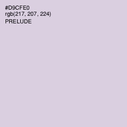 #D9CFE0 - Prelude Color Image