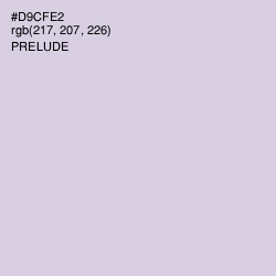 #D9CFE2 - Prelude Color Image