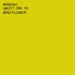 #D9D00C - Bird Flower Color Image