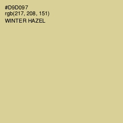 #D9D097 - Winter Hazel Color Image