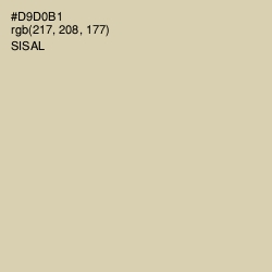 #D9D0B1 - Sisal Color Image