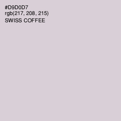 #D9D0D7 - Swiss Coffee Color Image