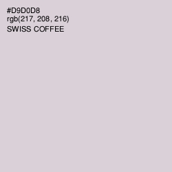 #D9D0D8 - Swiss Coffee Color Image