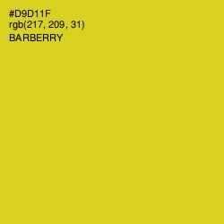 #D9D11F - Barberry Color Image