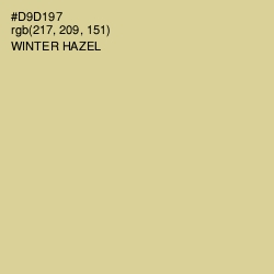 #D9D197 - Winter Hazel Color Image