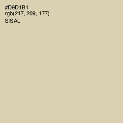 #D9D1B1 - Sisal Color Image