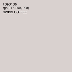 #D9D1D0 - Swiss Coffee Color Image