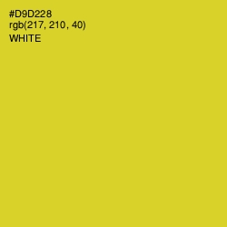 #D9D228 - Sunflower Color Image