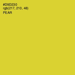 #D9D230 - Pear Color Image