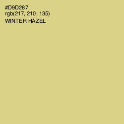 #D9D287 - Winter Hazel Color Image
