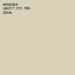 #D9D2BA - Sisal Color Image