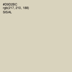 #D9D2BC - Sisal Color Image