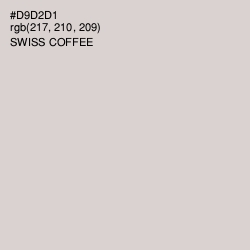 #D9D2D1 - Swiss Coffee Color Image
