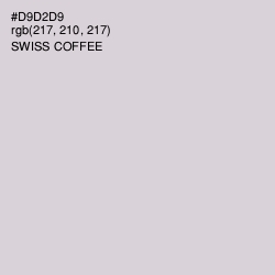 #D9D2D9 - Swiss Coffee Color Image