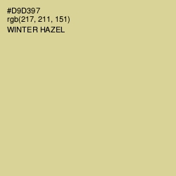 #D9D397 - Winter Hazel Color Image