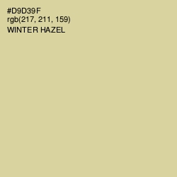 #D9D39F - Winter Hazel Color Image