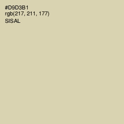 #D9D3B1 - Sisal Color Image