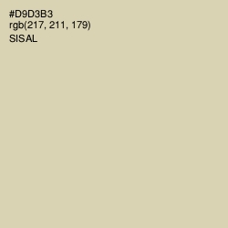 #D9D3B3 - Sisal Color Image