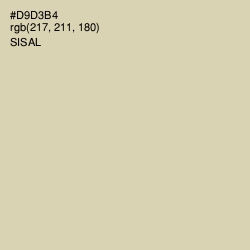 #D9D3B4 - Sisal Color Image