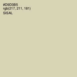 #D9D3B5 - Sisal Color Image