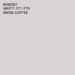 #D9D3D7 - Swiss Coffee Color Image