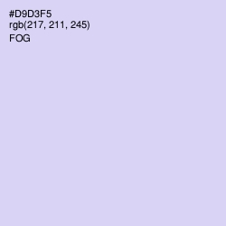 #D9D3F5 - Fog Color Image