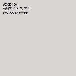 #D9D4D4 - Swiss Coffee Color Image