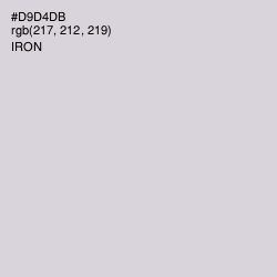 #D9D4DB - Iron Color Image