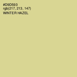 #D9D593 - Winter Hazel Color Image
