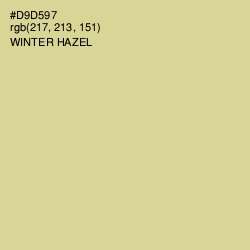 #D9D597 - Winter Hazel Color Image