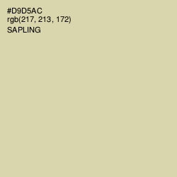 #D9D5AC - Sapling Color Image
