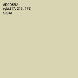 #D9D5B2 - Sisal Color Image