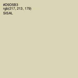 #D9D5B3 - Sisal Color Image