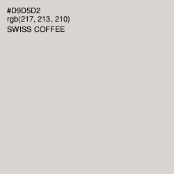 #D9D5D2 - Swiss Coffee Color Image