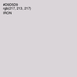 #D9D5D9 - Iron Color Image