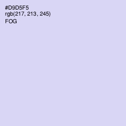 #D9D5F5 - Fog Color Image