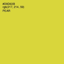 #D9D63B - Pear Color Image